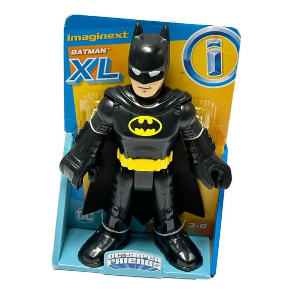 Fisher Price Imaginext DC Super Friends Batman XL Action Figure 10 In Black Cape - Picture 1 of 4